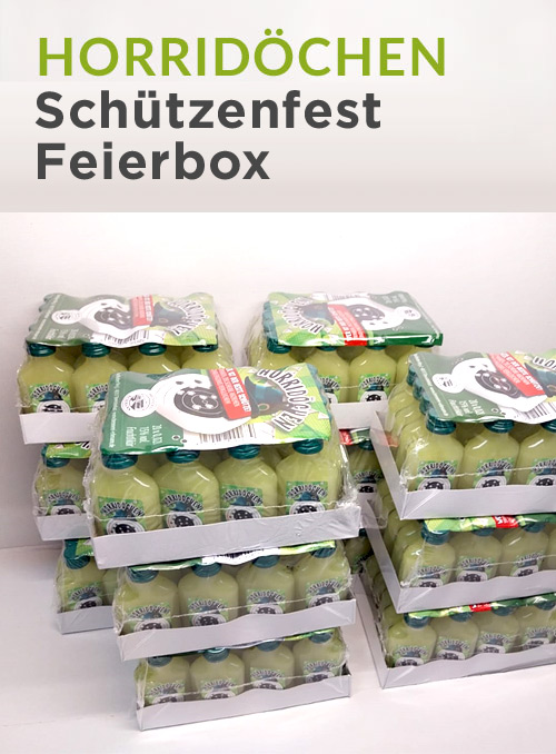 Horridöchen in der Schützenfest-Feierbox